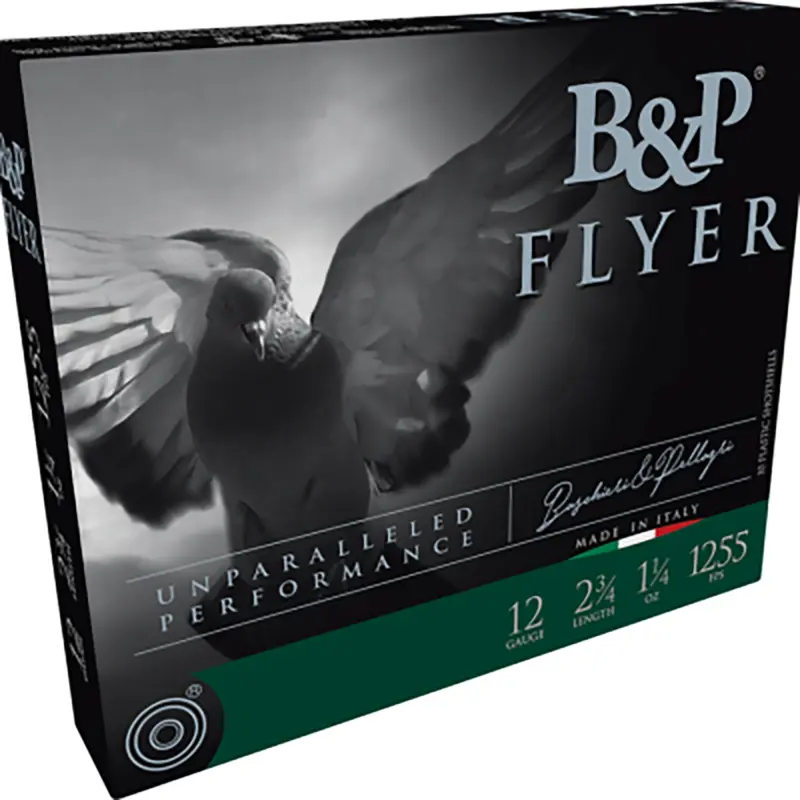 B Ammunition 12B14PL8 Competition Flyer 12Gauge 2.75" 1 1/4oz 8Shot 10 Per Box/10 Case