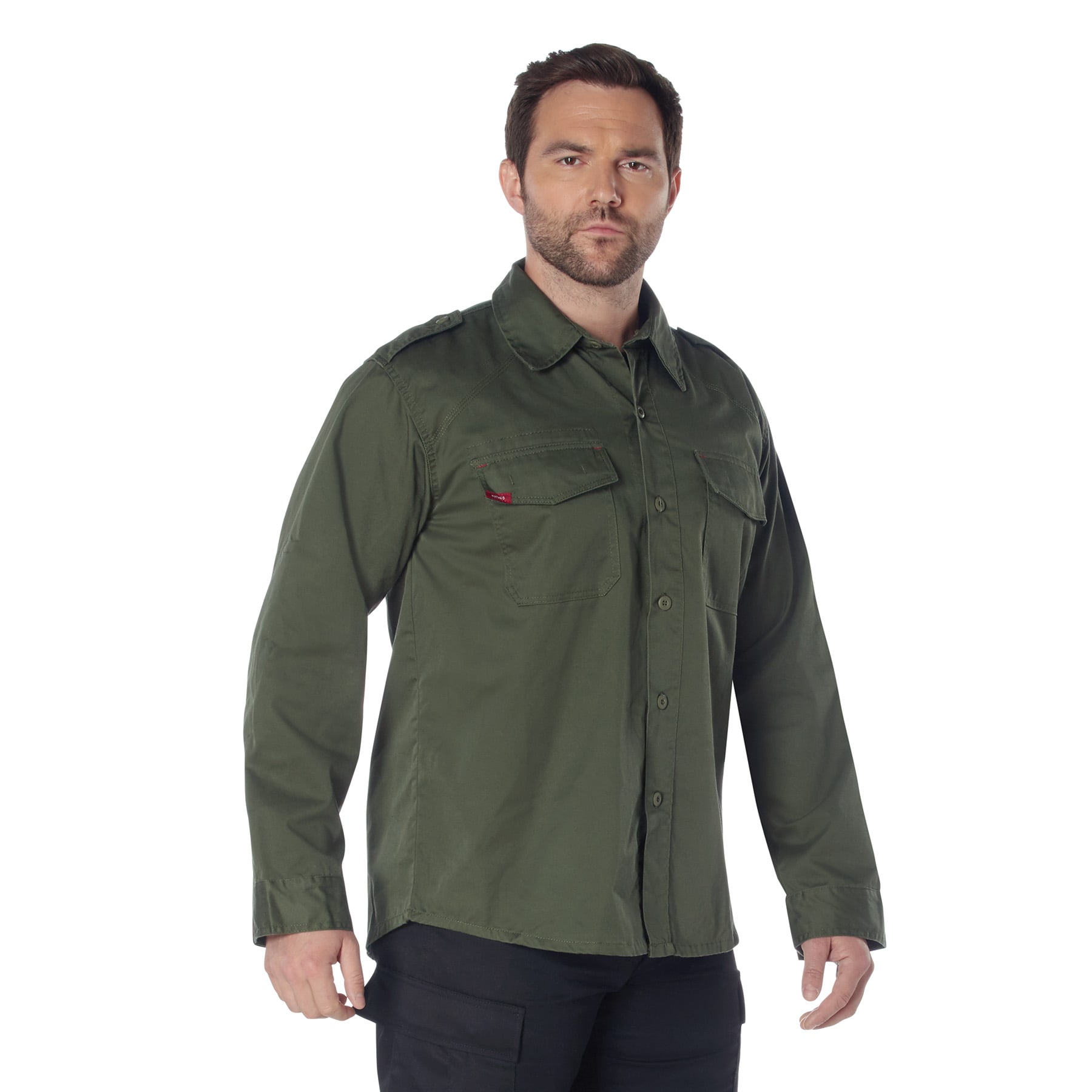 Rothco Vintage Fatigue Shirt - Olive Drab, X-Large