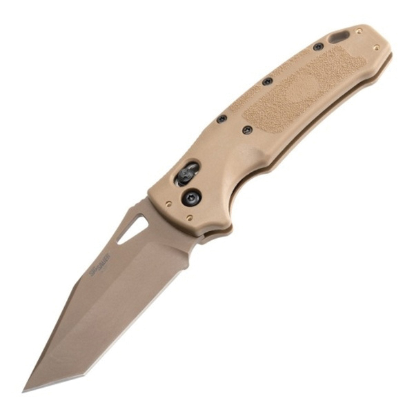 Hogue Sig K320 M17/M18 Folding Knife Tanto Coyote Tan - Tactical, Durable, Lightweight and Reliable Handle - 36361