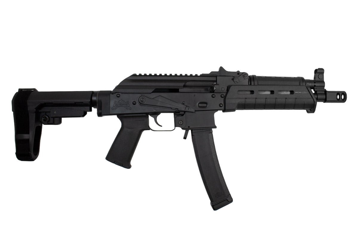 PSA AK-V 9mm MOE SBA-3 Pistol, Black