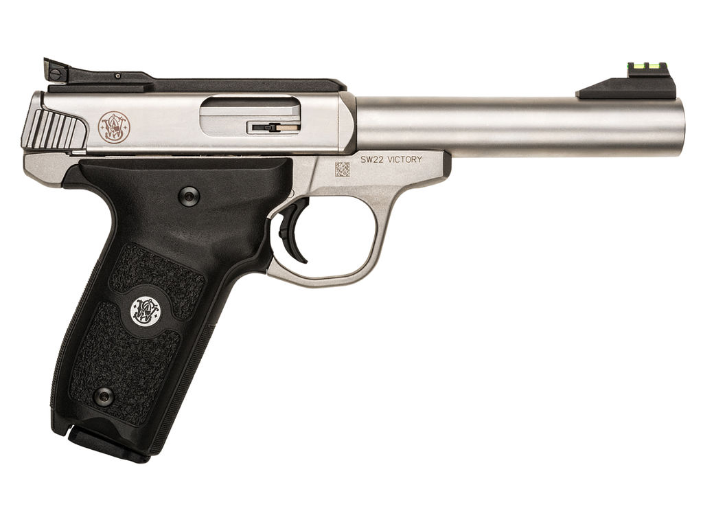 Smith and Wesson SW22 VICTORY 22LR SS 5.5" 10+1 108490|INTERCHANGEABLE BARREL