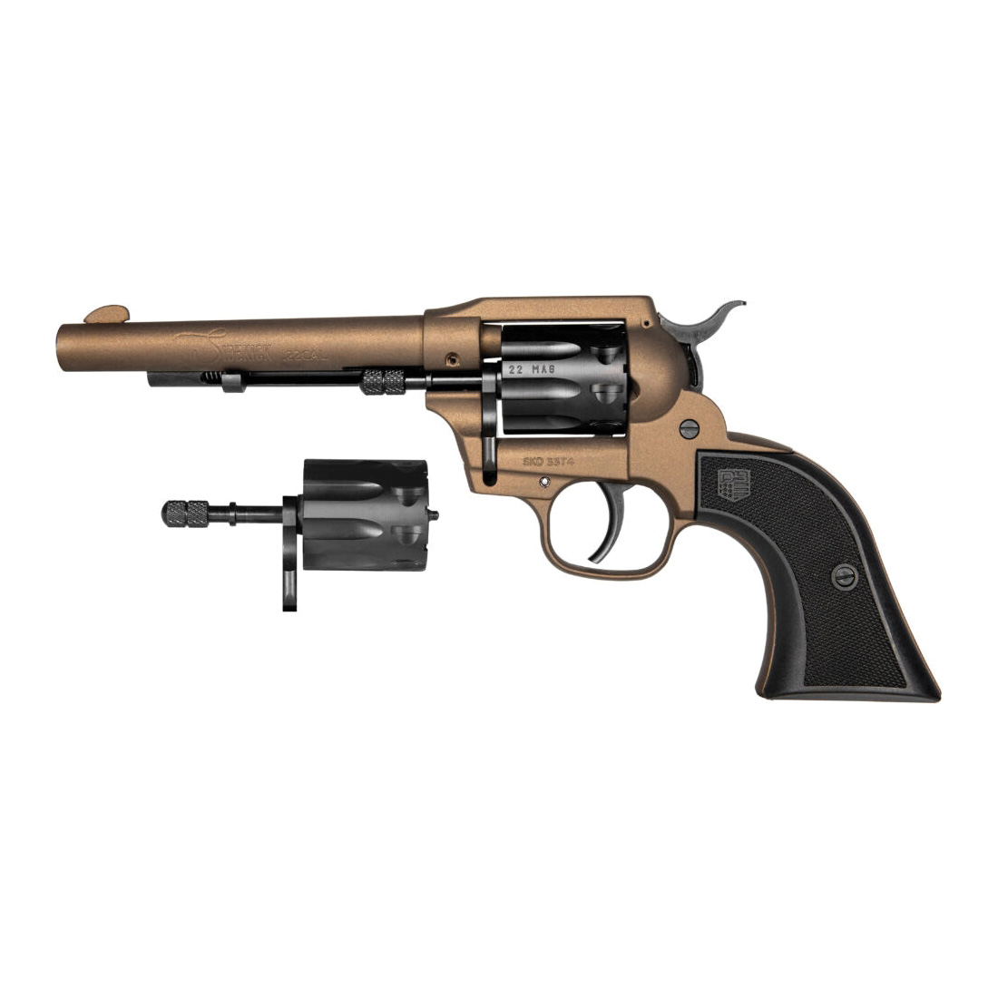 Diamondback Firearms Sidekick .22LR/.22 Magnum Revolver 5.50" 9rds, Midnight Bronze - DB053CA071