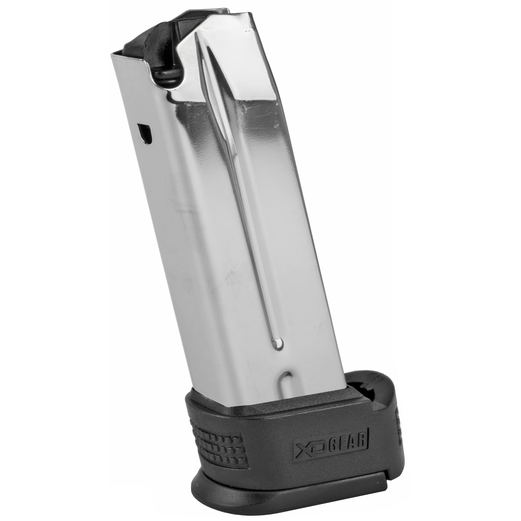 Springfield Magazine, 40 S&W, 10 Rounds, Fits XD, with Black Sleeve Extension, Stainless