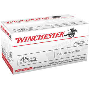 Winchester Ammo USA45AVP Best Value 45 ACP 230 GR Full Metal Jacket - 100rd Box