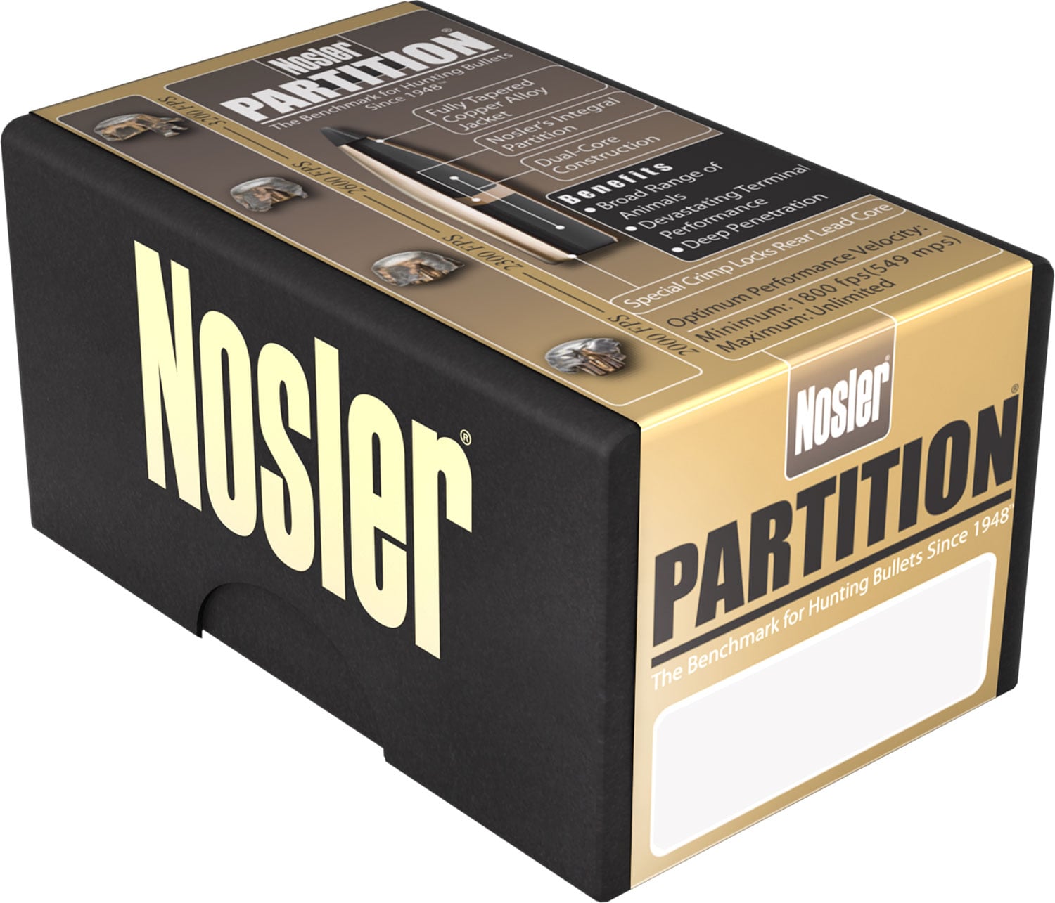 Nosler Trophy Grade 250 gr Partition .33 Nosler Ammo, 20/box - 60134