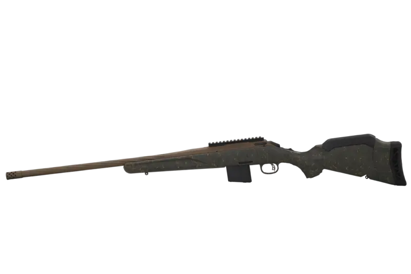 RUGER AMERICAN G2 PRED WILDERNESS TOPO RFL 350 LGD 22" T.B. SPIRAL BBL, GRN SPLTR,BRNT BRNZ 5RD