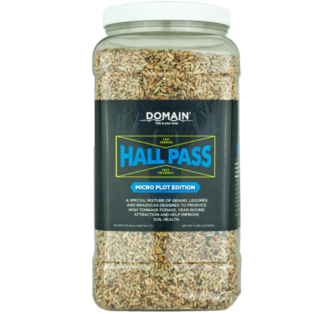 Domain Outdoors Hall Pass Food Plot Seed Mix, 6 lb - HPFP6