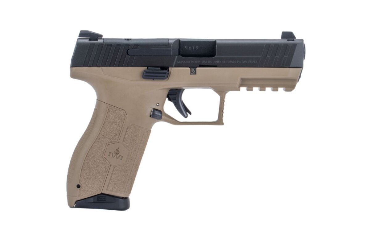 IWI - Israel Weapon Industries MASADA OR 9MM POLY 4" FDE 10+1 (2) 10RD MAGS | OPTICS READY