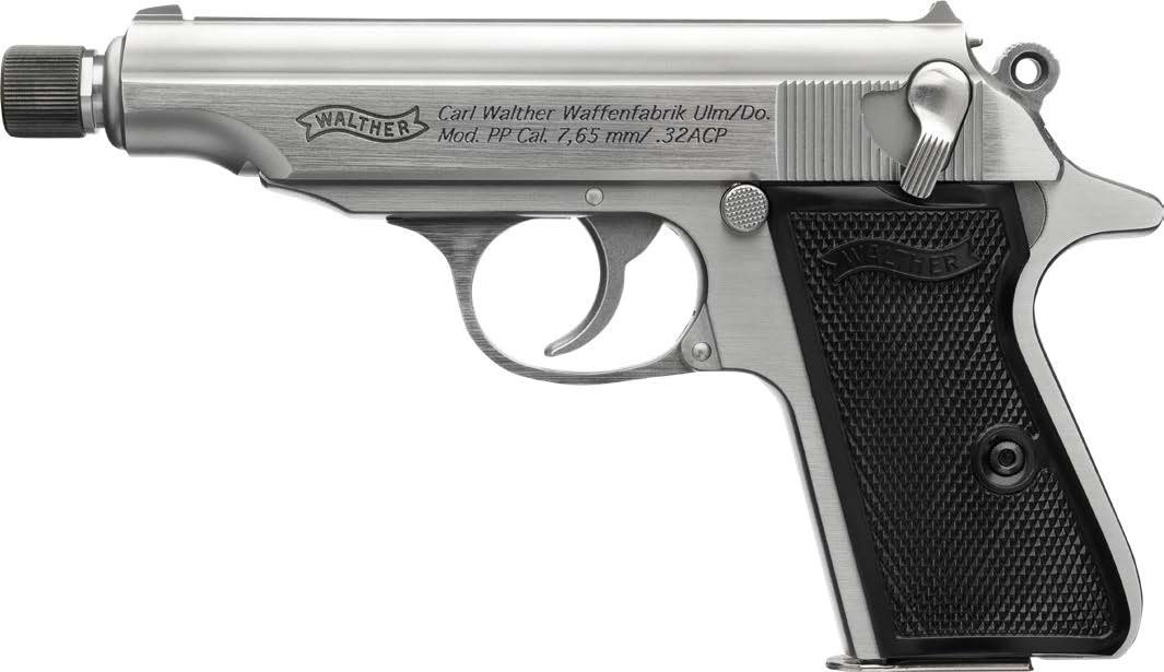 Walther PP .32 ACP Threaded Barrel Handgun