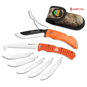 Outdoor-Edge Outdoor Edge RazorPro G Saw Combo Hunting Knife & Folding Saw 3-1/2" Drop Point Blade Orange