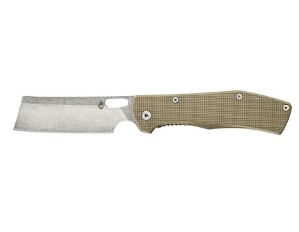 Gerber Flatiron Cleaver Folding Knife, Desert Tan - 30-001495N