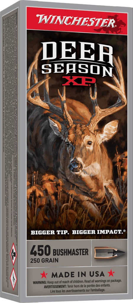 WINCHESTER DEER SEASON XP 450 BSHMSTR 250GR 20RD BX 200RD CASE