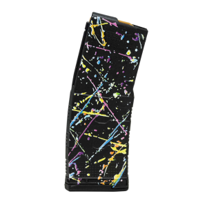 AMEND2 MOD 3 5.56MM 30RD AR15 BLACK NEON SPLATTER POLYMER MAGAZINE ( 50 PER CASE )