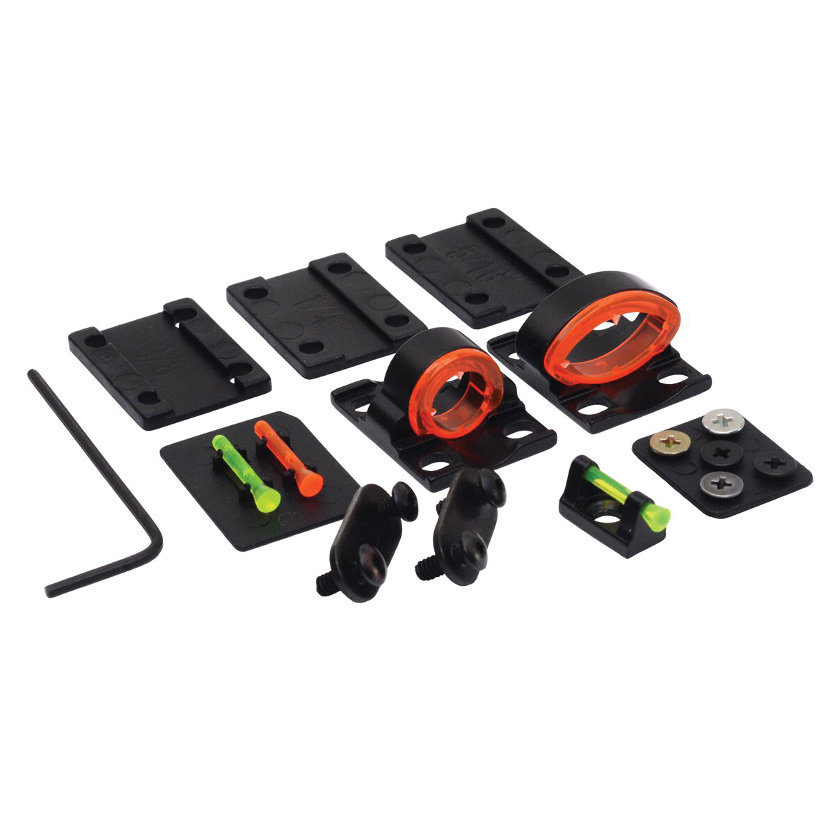 Dead Ringer Killer Combo Sight Set Front/Rear, Orange/Green