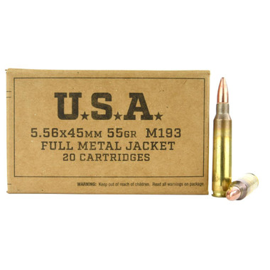 Winchester USA 5.56x45mm NATO 55 Grain Full Metal Jacket