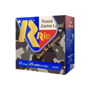 Rio Ammunition TGHV368 Texas Game Load Target Load 12GA 2.75\" 1 1/8oz #8 Shot 25 Per Box/10 Cs - 25sh Box