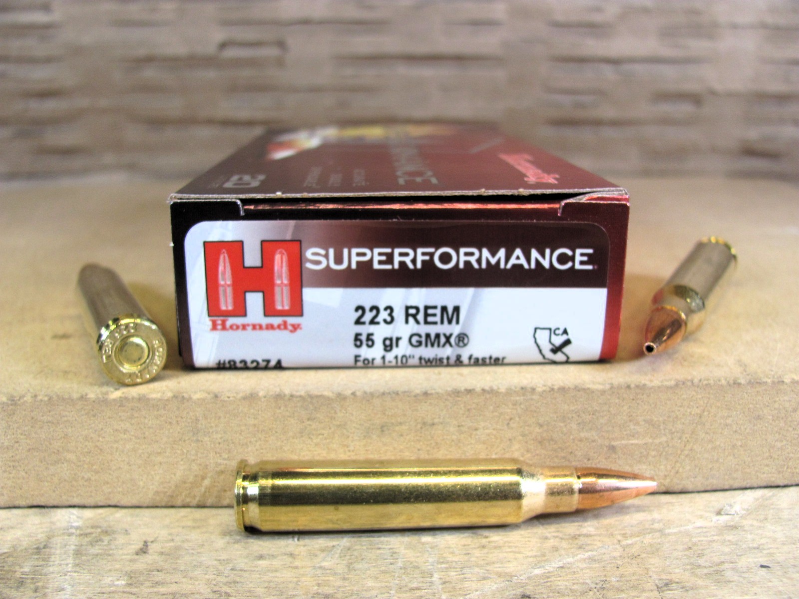 200 Round Case – 223 Rem Hornady 55 Grain GMX Superformance Ammo – 83274