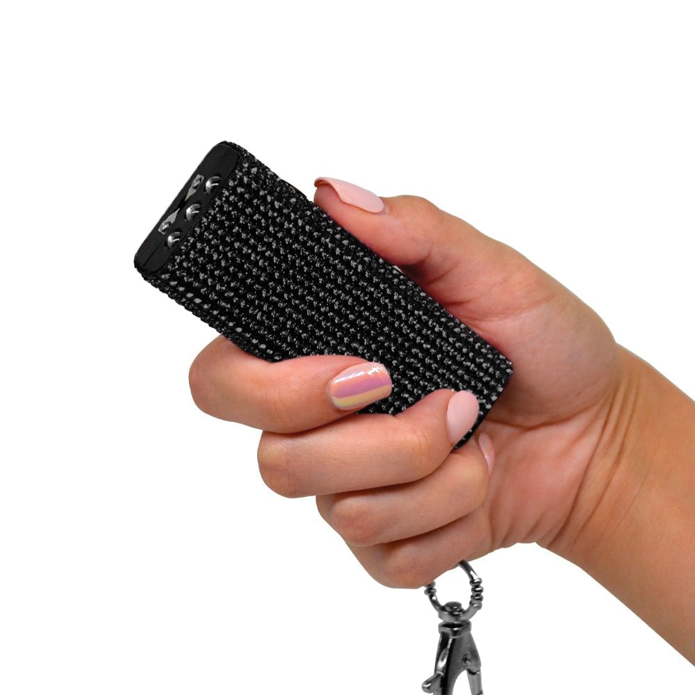 Guard Dog 1.40" x 3.90" Rechargeable Stun Gun w/Flashlight, Black
