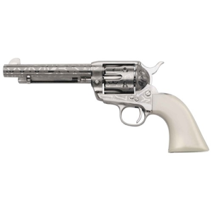 Taylor's And Company TAYLOR & COMPANY 1873 Cattle Brand 357 Mag 5.5" 6rd - Nickel w/ Ivory Grips