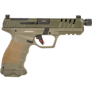 SAR USA SAR9 SOCOM 9mm Luger Pistol 5.2" Threaded Barrel 21+1 Round OD Green Slide Olive Drab Grip Olive Drab Frame