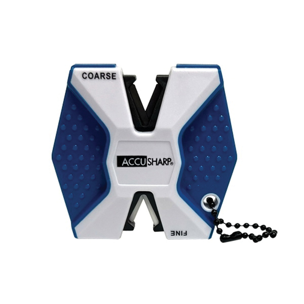 AccuSharp 2-Step Knife Sharpener Blue/White - for Quick and Easy Knife Maintenance - 342C
