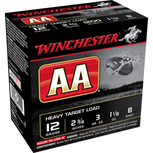 WINCHESTER AMMO 12Ga 1200FPS 1-1/8oz #8 25rd A