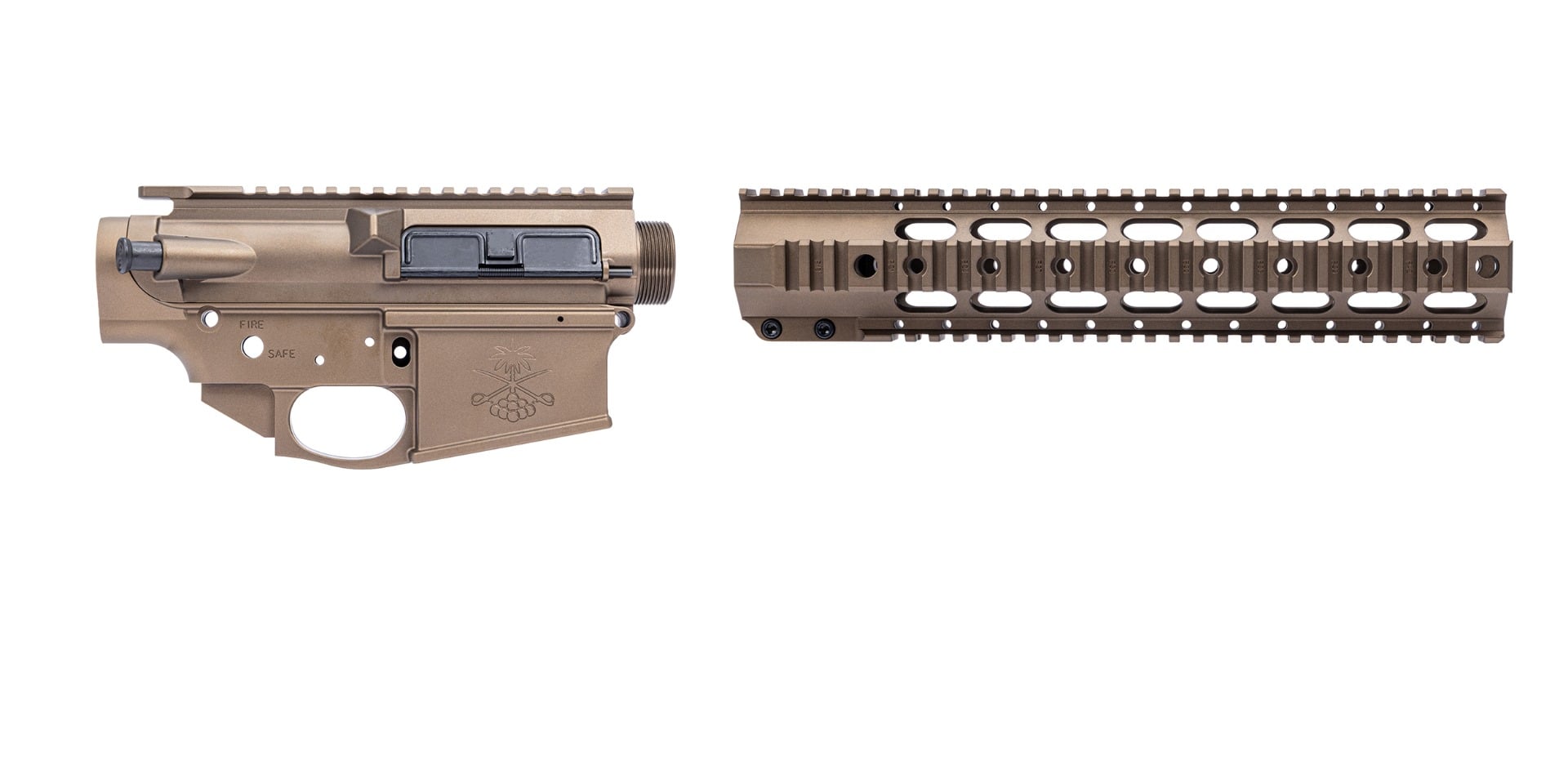 Sabre-10 Builder Set - 12.5" Quad Rail, Burnt Bronze