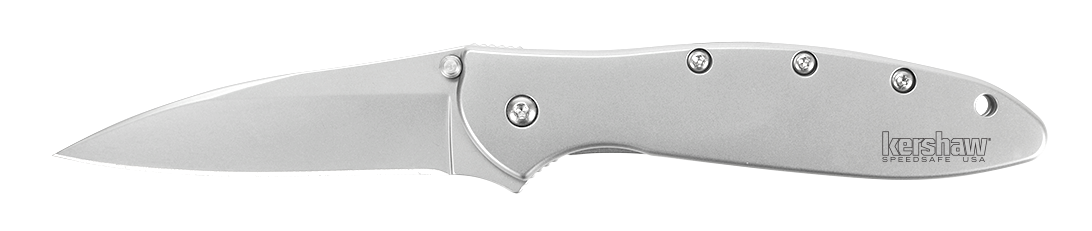 Kershaw Leek, Assisted Folding Knife, Fine Edge, Sliver - 1660