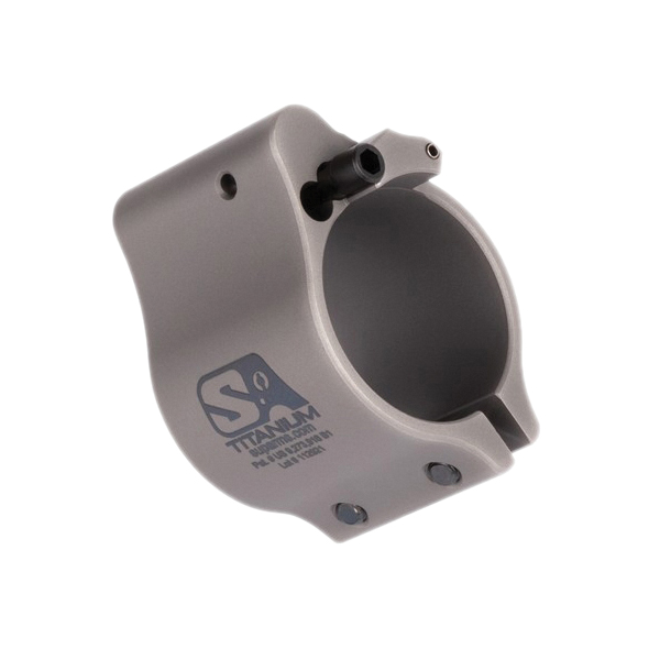 Superlative Arms Clamp-On Direct Impingement Adjustable Gas Block 0.936" x 1", Gray