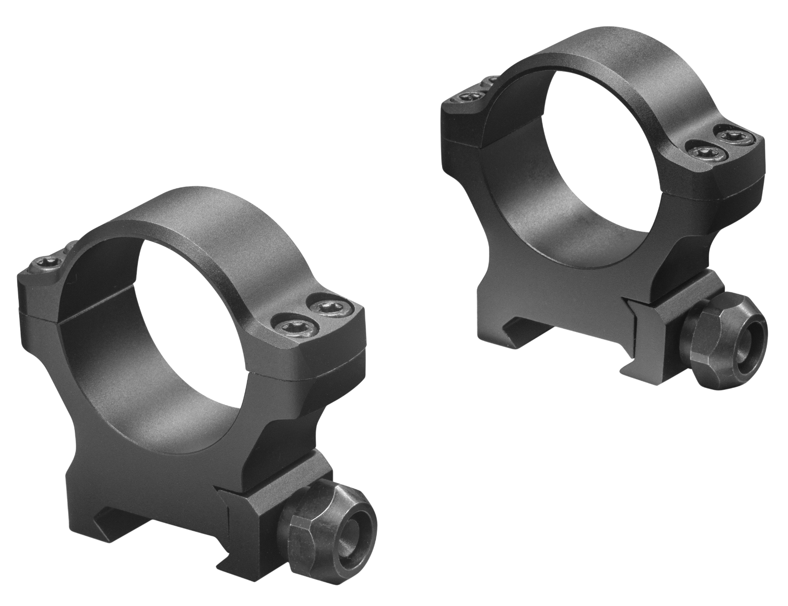 Leupold BackCountry Cross-Slot Weaver 1" MD Scope Rings, Matte Black - 175117