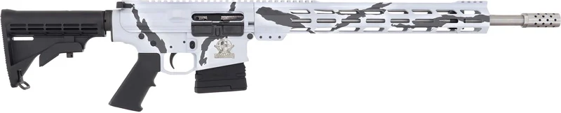 GLFA AR10 RIFLE 6.5CM 20″ S/S – BBL 10-SHOT PURSUIT SNOW CAMO - FREE SHIPPING