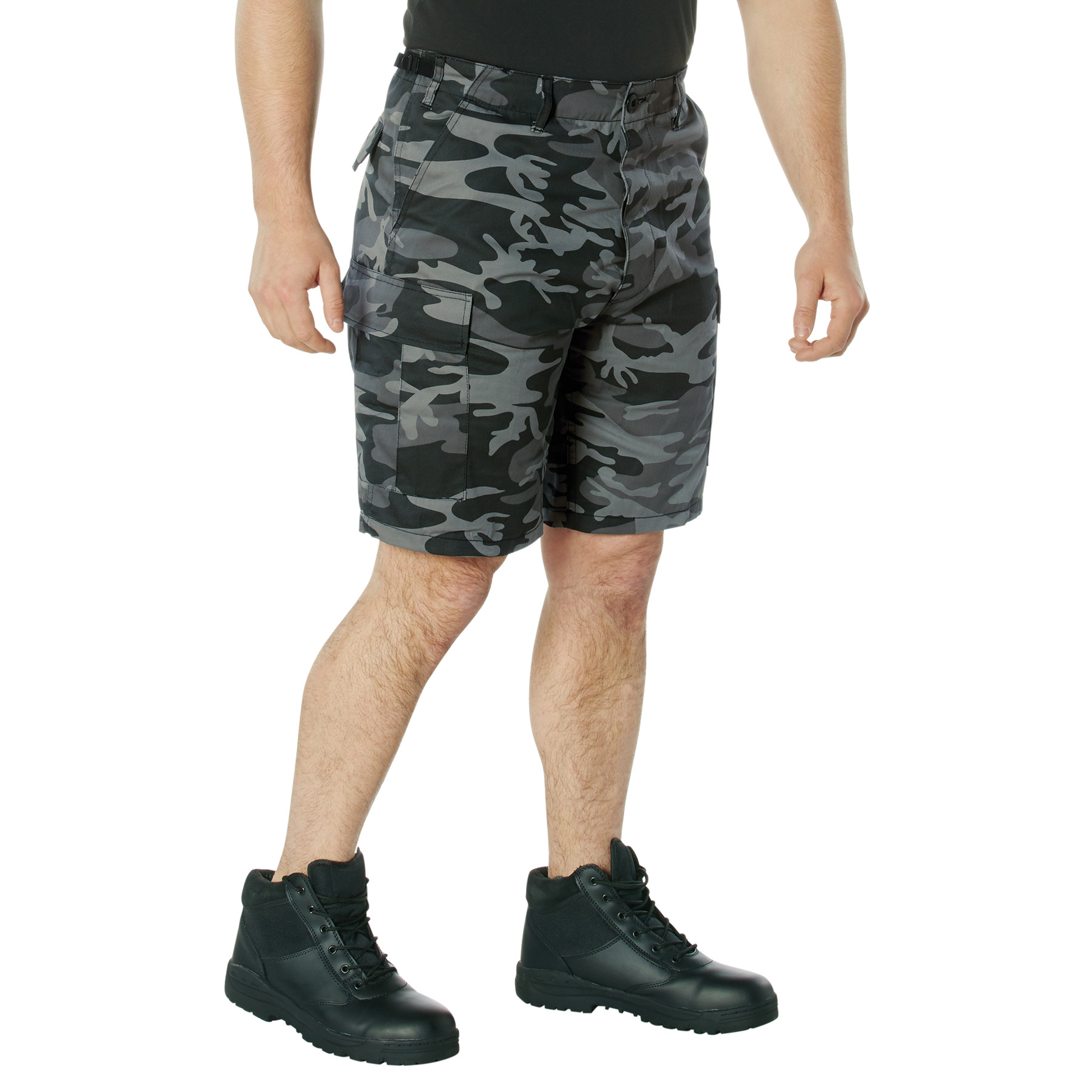 Rothco Colored Camo Bdu Shorts - Black Camo, Medium