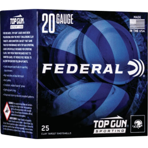 Federal TGS22475 Top Gun Sporting 20GA 2.75\" 7/8oz #7.5 Shot - 25sh Box