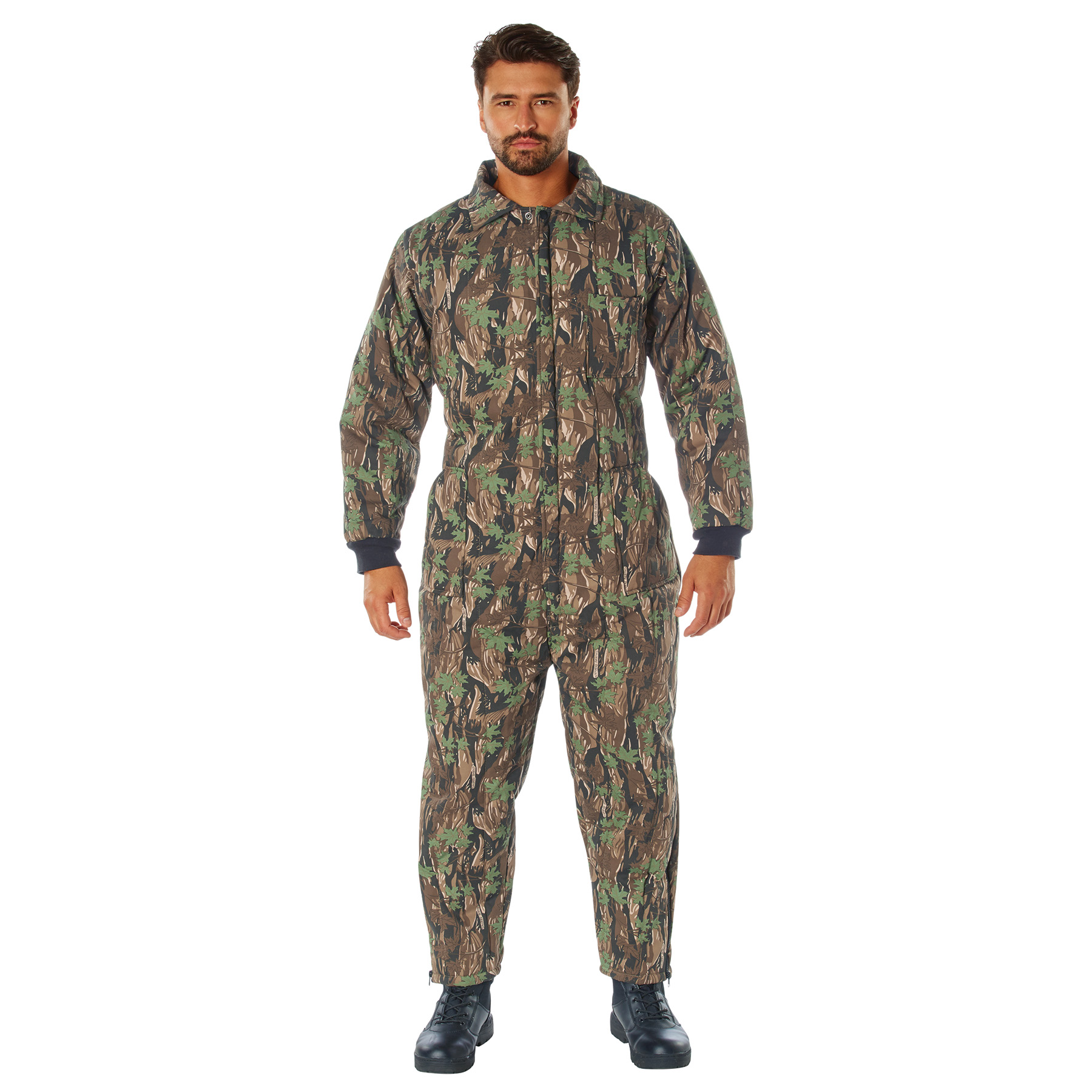 Rothco Insulated Coveralls - Smokey Branch Camo, Large