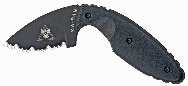 KA-BAR TDI Law Enforcement Knife, Serrated Black 2-1481-3