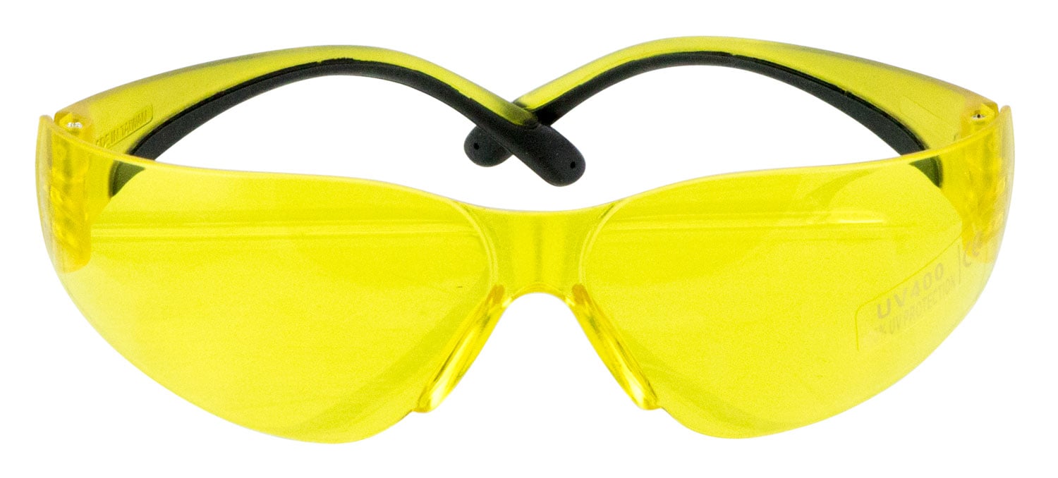 Walkers Game Ear Half-Frame Shooting Glasses, Yellow Lens - GWPYWSGYL