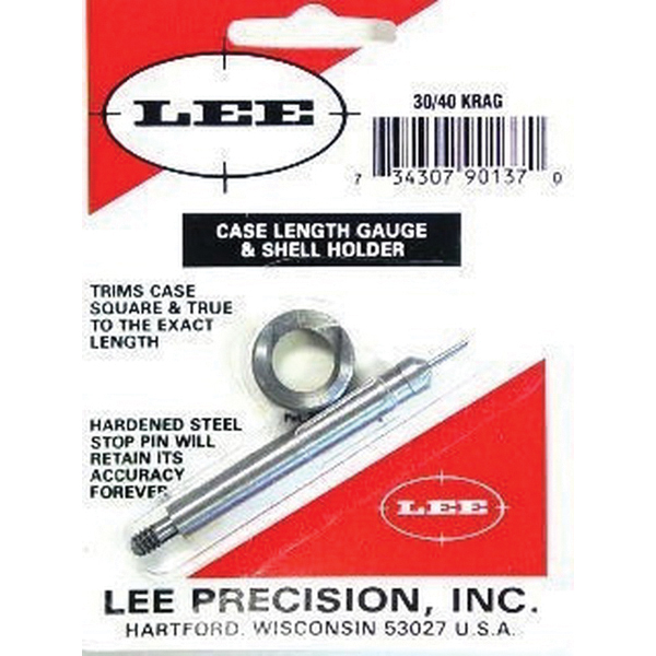 Lee Precision .30-40 Krag Steel Case Length Gauge, for Cutter, Lock Stud or Zip Trim - 90137