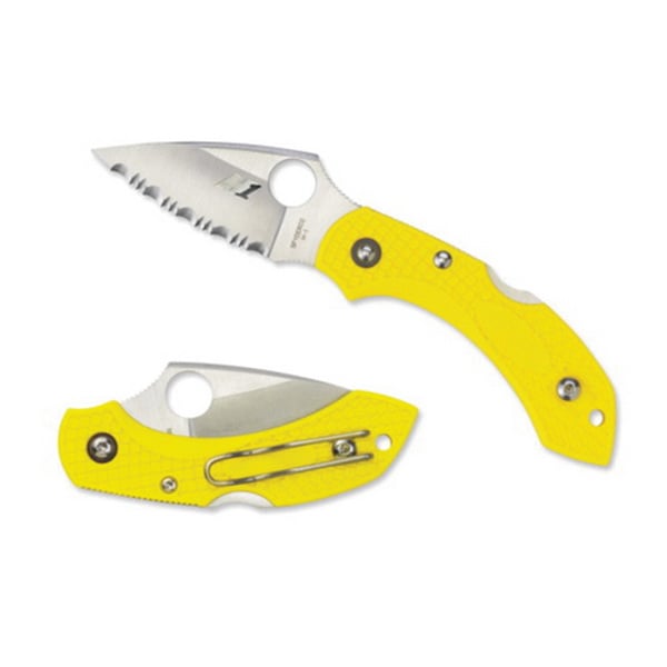 Spyderco Dragonfly 2 Salt Drop Point Folding Knife, 2.25" - C28SYL2