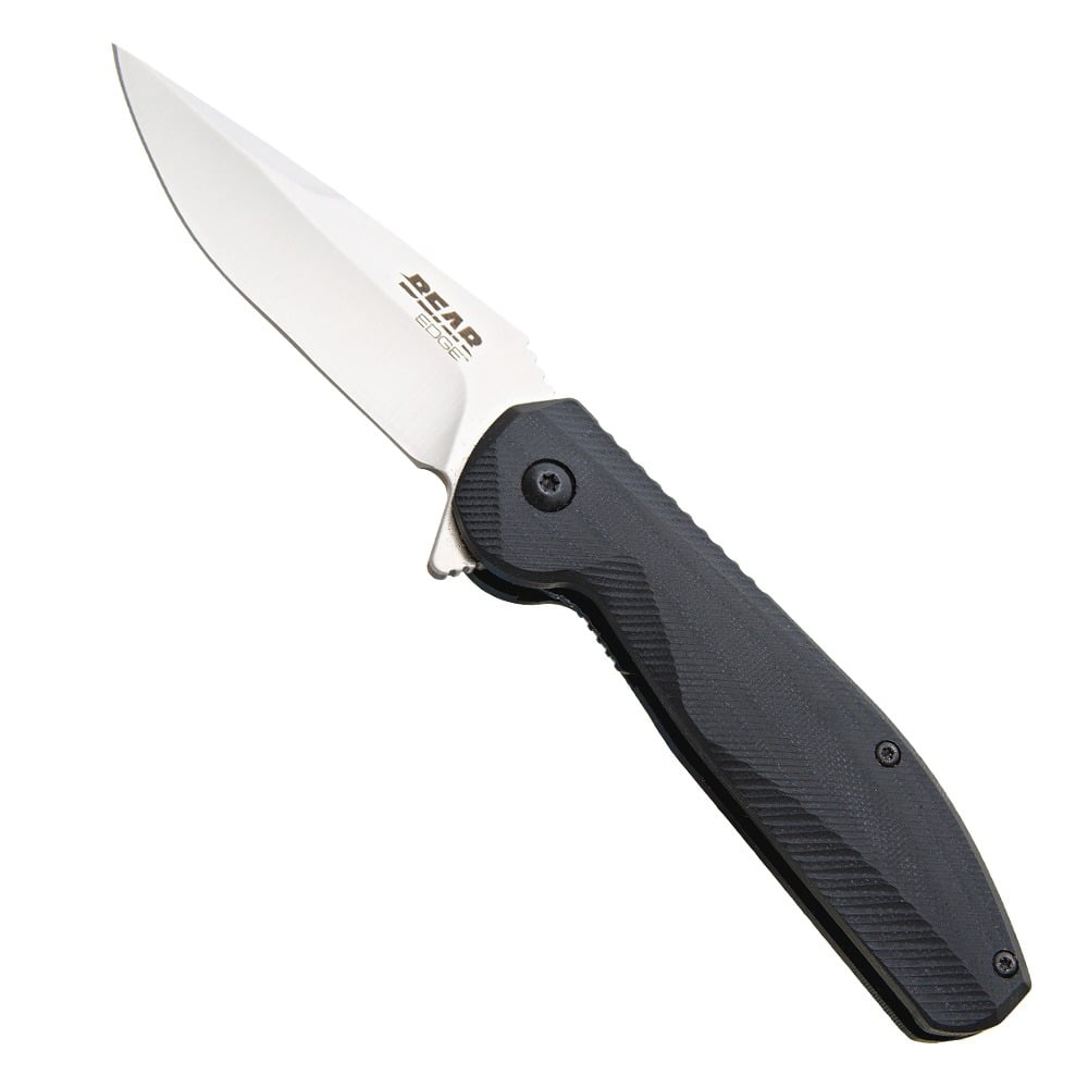 Bear Edge Sideliner Folding Knife, Black