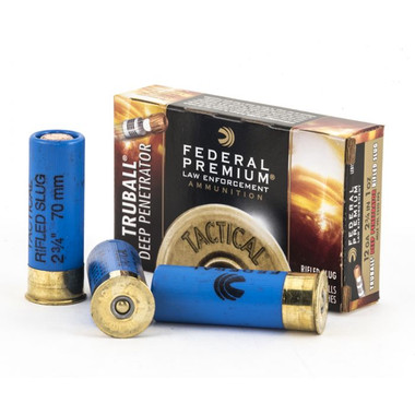 Federal 12 Gauge - 2-3/4" 1 oz. Rifled Slug LE TruBall Deep Penetrator Ammunition