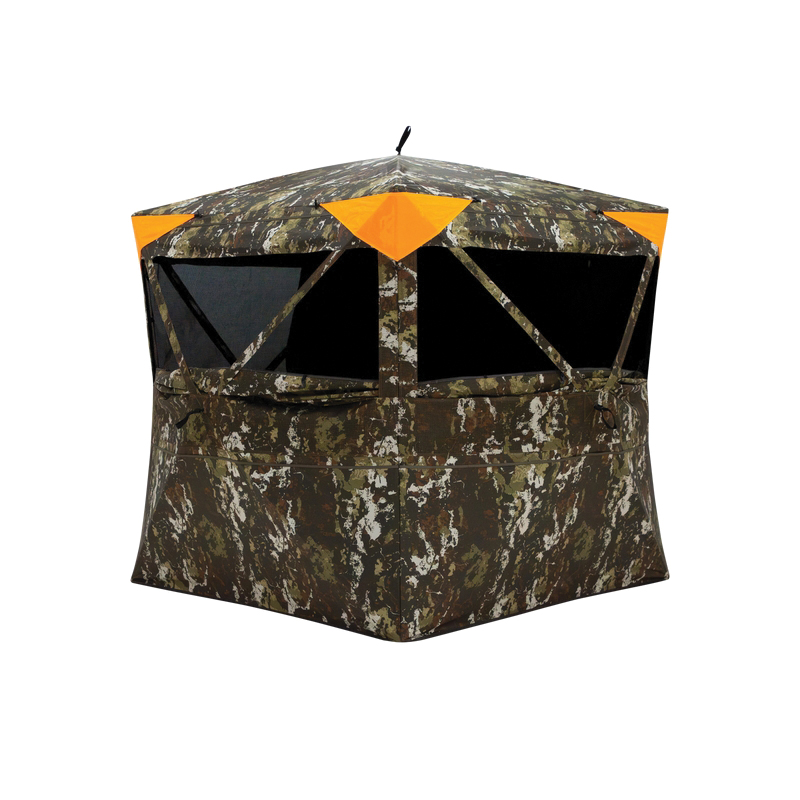 Barronett Blinds Overwatch 66" x 66" x 75" Vertical Corner Blind, Crater Harvest Camouflage