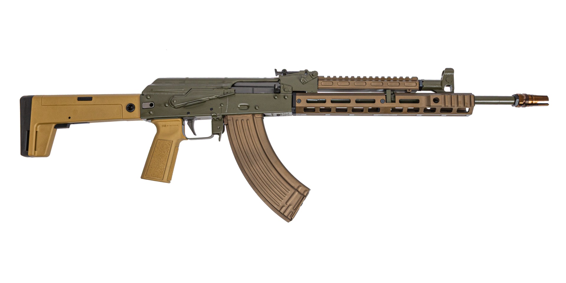 Sabre AK-47 GF5 Rifle w/ Plan B Mount - Moss Green/Burnt Bronze