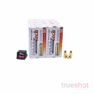 BUNDLE DEAL: Holosun EPS Red Dot Pistol Sight and 500 Rounds of Ammo - Maxxtech 9mm 115 Grain