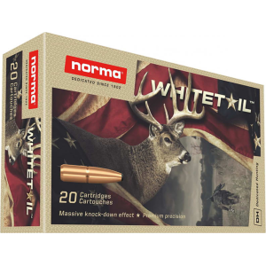 Ruag Ammotec Norma Ammunition (RUAG) 20171502 Whitetail 7mm-08 Rem 150 gr Pointed Soft Point (PSP) - 20rd Box