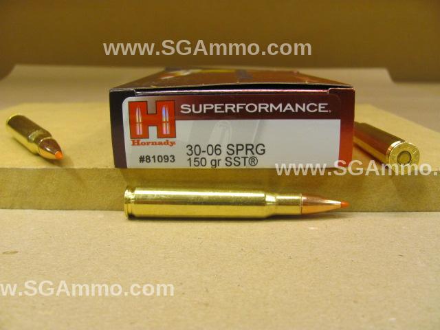 200 Round Case – 30-06 SPRG 150 Grain SST Hornady Superformance Ammo – 81093