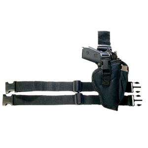 Bulldog Pro Series Tactical Drop Leg Holster Right Hand Beretta 92, Browning Hi-Power, 1911 Government, Glock 34, 35, Springfield XD, S&W 422, Sigma Nylon Black