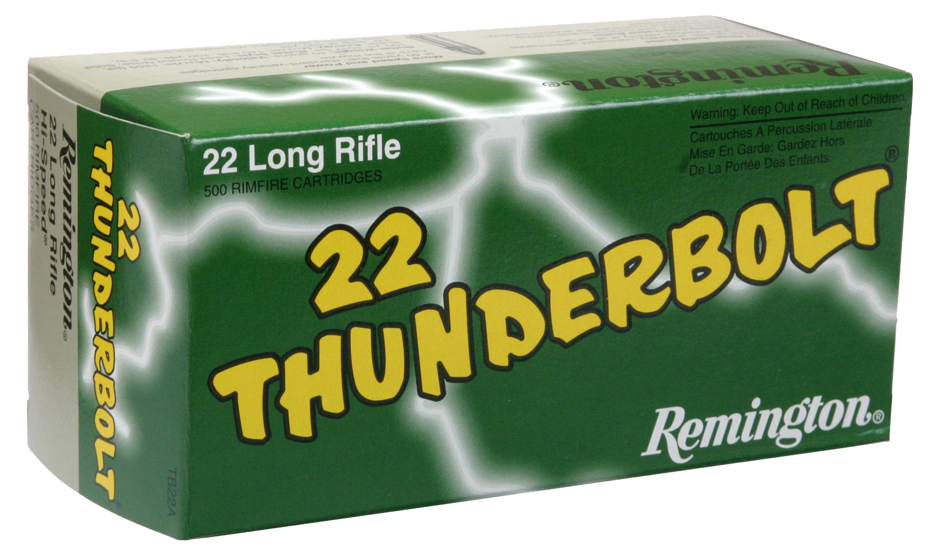 Remington 22 Long Rifle 40gr RN Thunderbolt Rimfire Ammunition 50rds - TB22A