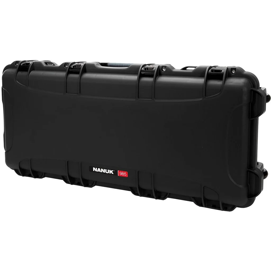 Nanuk Long Gun Hard Case w/Foam Black 36 in. Retractable Wheels and Handle