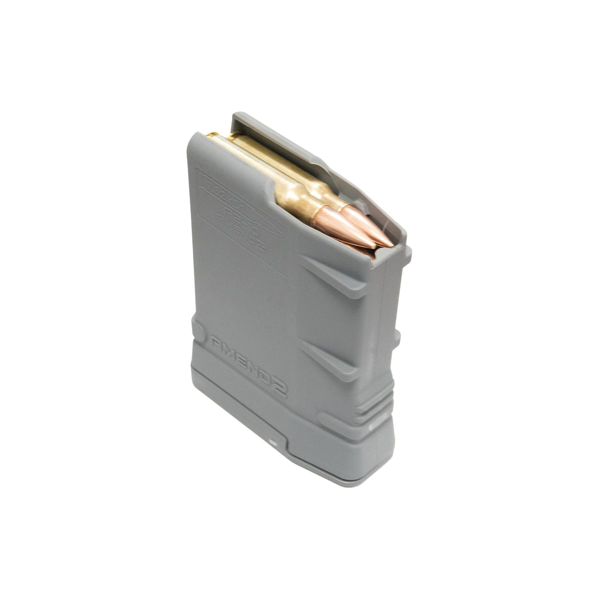 Amend2 Mod 2 10rds 7.62x51mm/.308 Win Magazine - Gray Tactical - 762MOD2GRY10