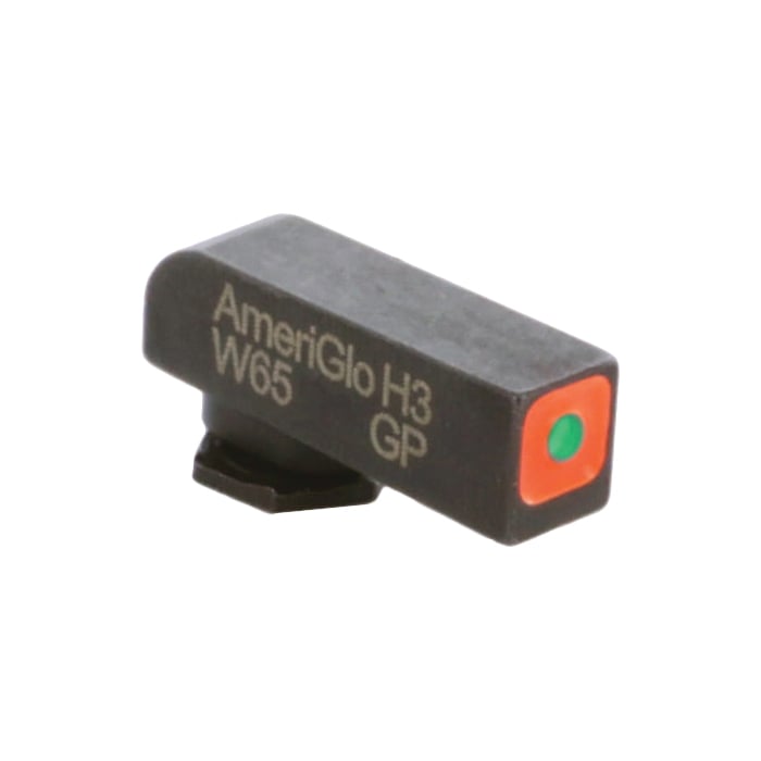 Ameriglo Pro-Glo Tritium Square Sight Front, Green/Orange
